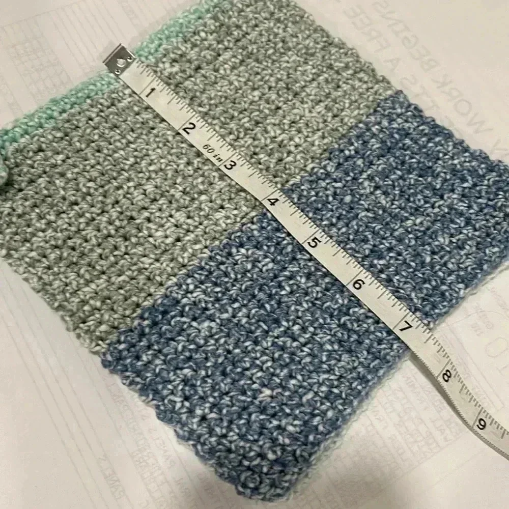 Hand Crocheted Washcloth/Dishcloth - Set of 3